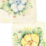Flowers on Handkerchief