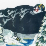 Santa Clause, Sleigh and Reindeers